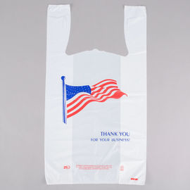 Pola Bendera Amerika T Shirt Tas Belanja Bahan HDPE Tugas Berat